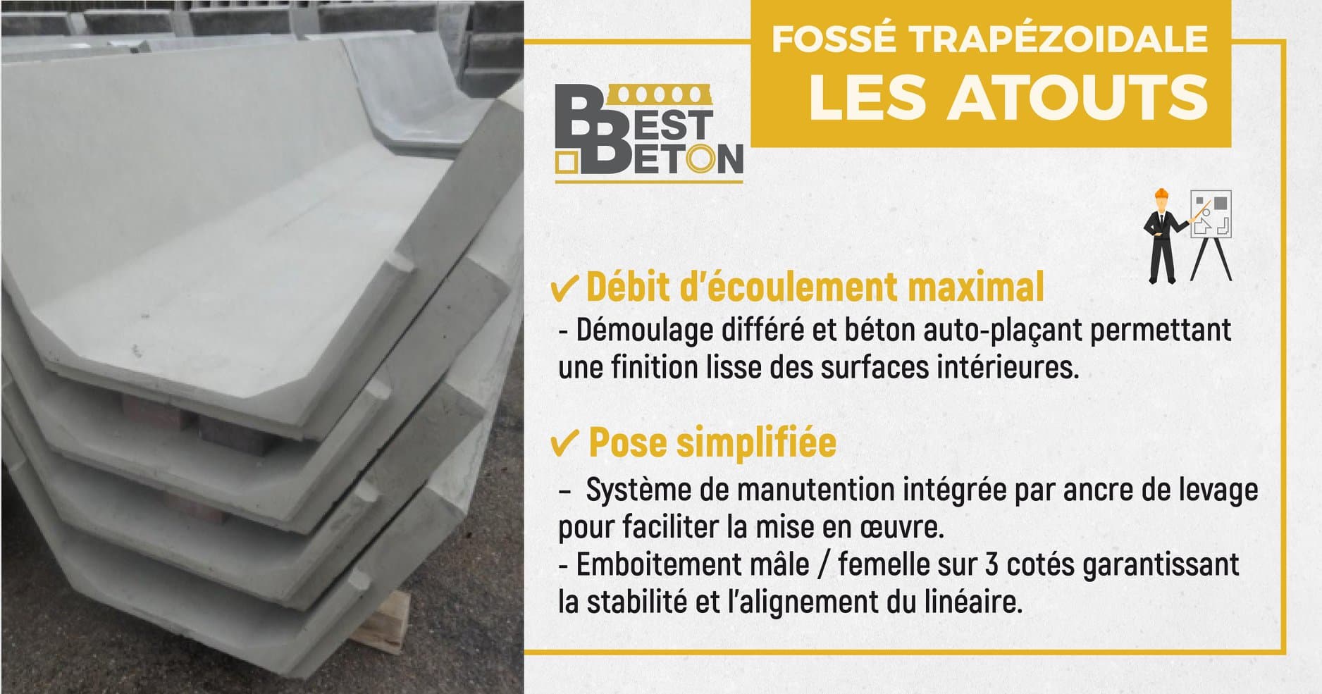 Fossé Trapézoïdal & Fossé en U